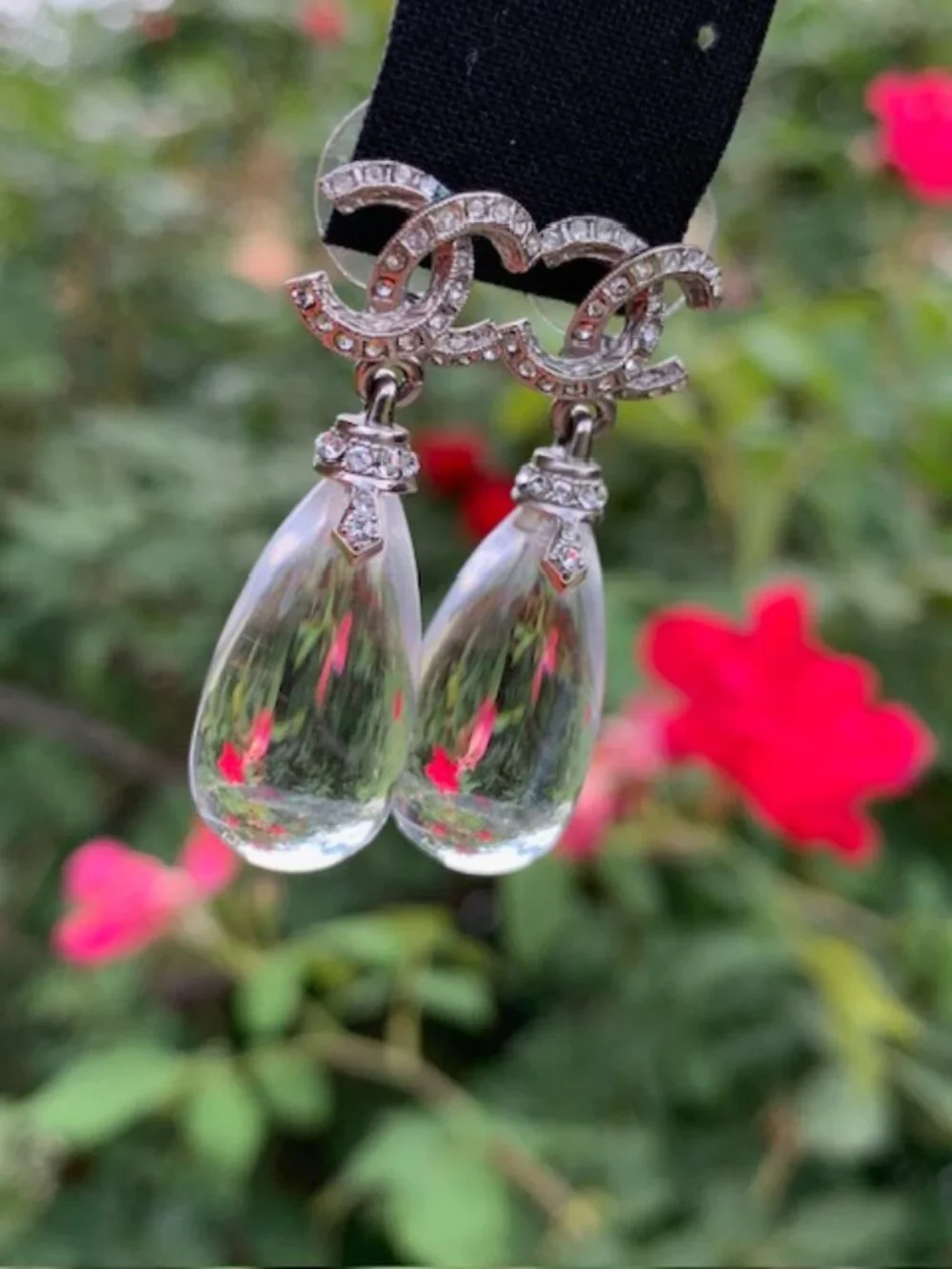 Chanel RARE Resin Drop Earrings - Picture 9 of 11